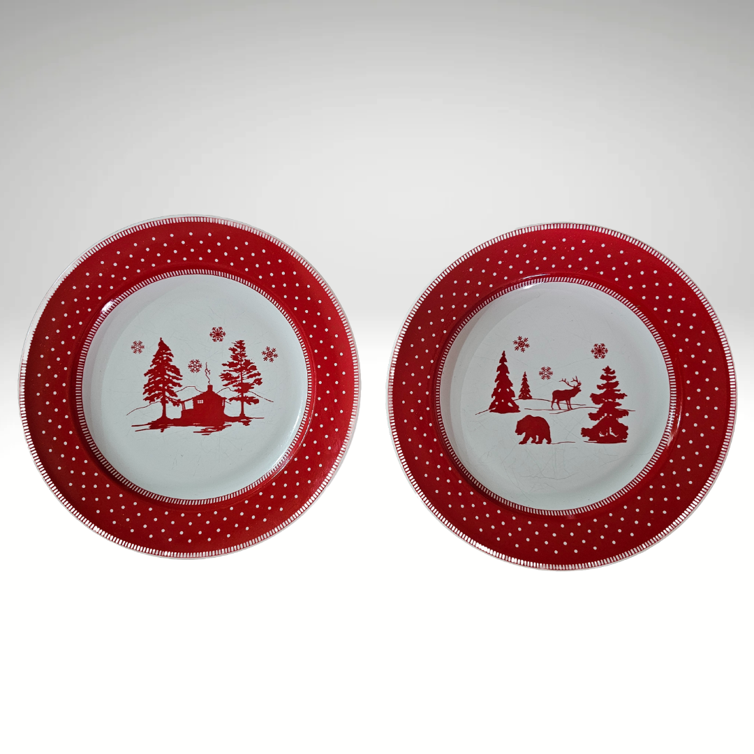 Adirondack Red pattern plate set (2 plates)