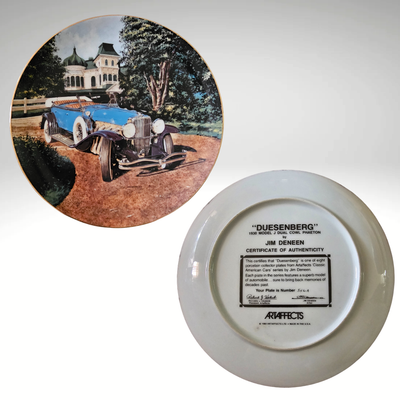 &quot;Duesenberg&quot;  Collector Car Plate by Jim Deneen