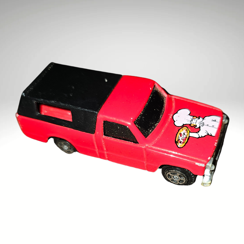Summer Motor Force Pizza Chef Pizza Delivery Pickup Truck With Topper 2.75&quot; Diecast Scale Model