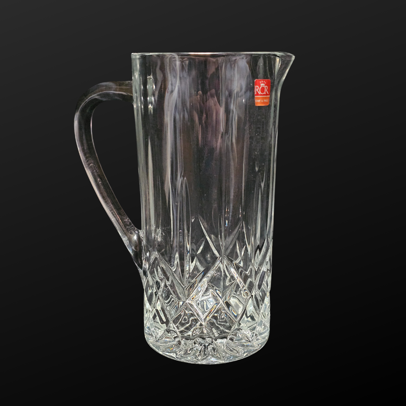 Italian Crystal Glass Pitcher