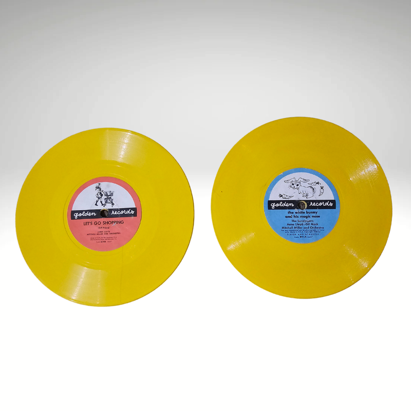 Set of Two Golden Records brand vinyl children&#39;s records