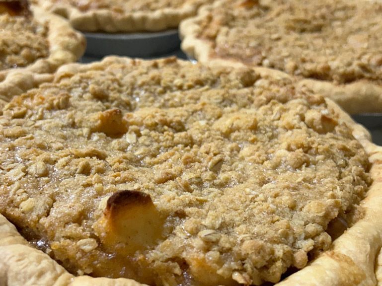"Black Sheep Baking Company" Apple Crumb Pie