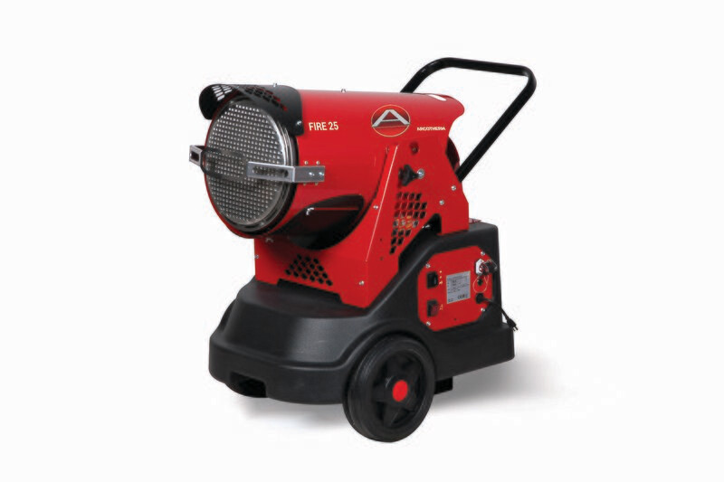 FIRE 25 - Chauffage radiant mobile au fioul 25KW chauffage ministar
