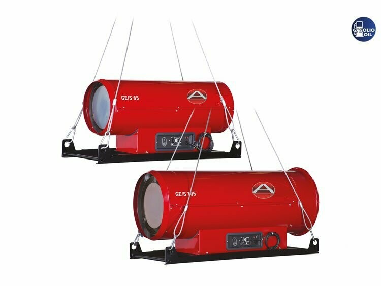 GES 65 - Generateur air chaud suspendu au fioul combustion directe 69KW canon GE65