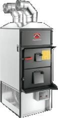 Chauffage ATELIER a air pulse a bois F55 poele a bois pour atelier
