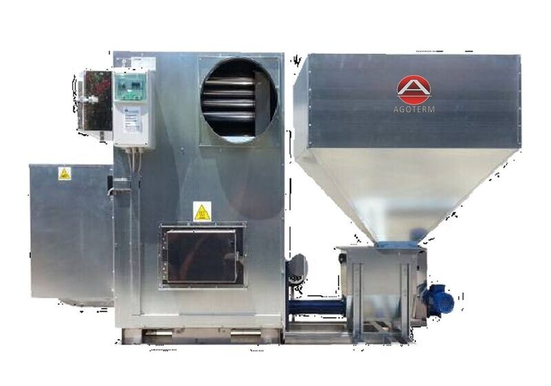 Chauffage a air pulse a bois 140 Kw chauffage atelier menuiserie