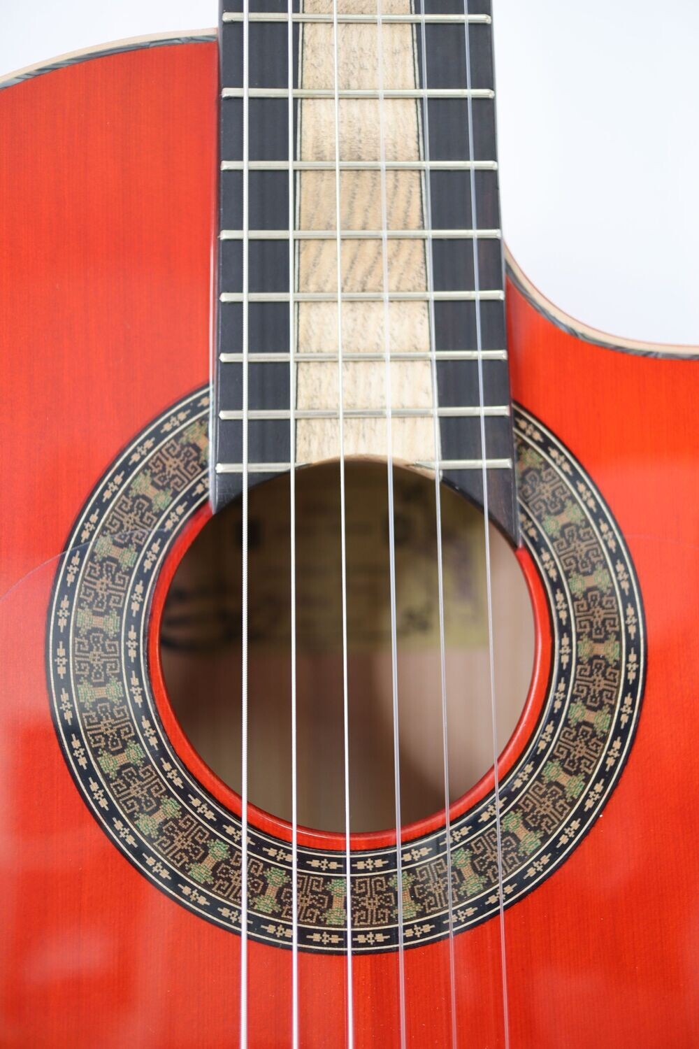 Neues Modell - Flamenco Crossover-Meister-Gitarre - Juan Montes - Modell Cutaway Blanca - Unikat