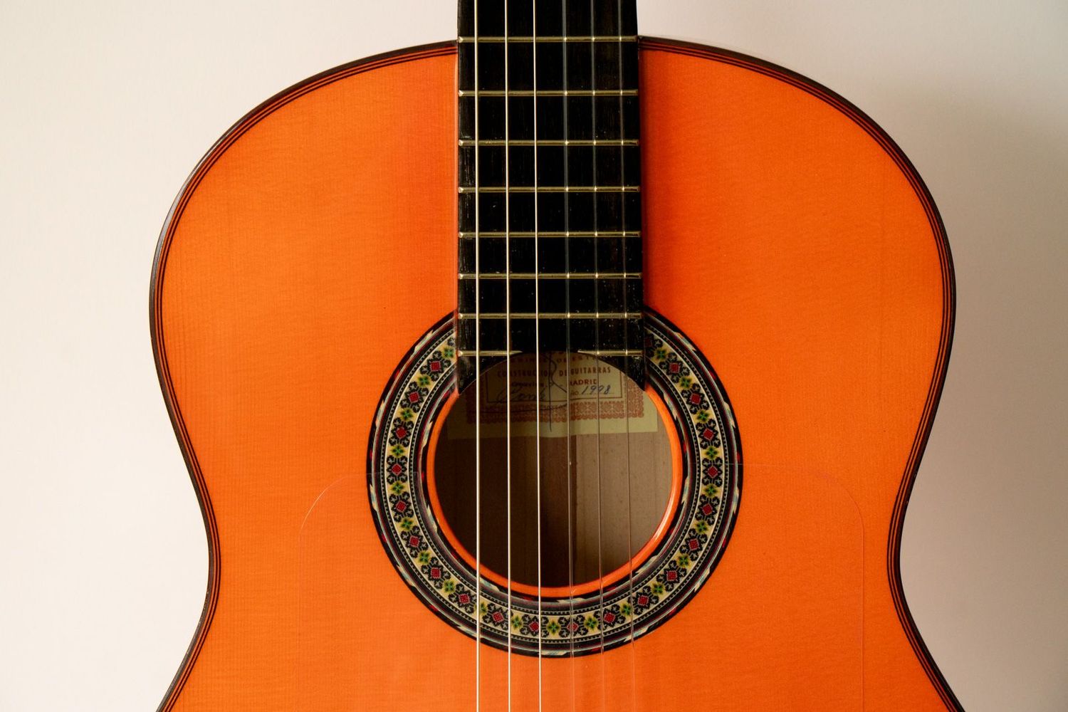 Legendär! Flamenco-Gitarre - Hermanos Conde "Media Luna" Blanca - Jahr 1998