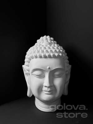 Большая гипсовая голова (бюст) Будда