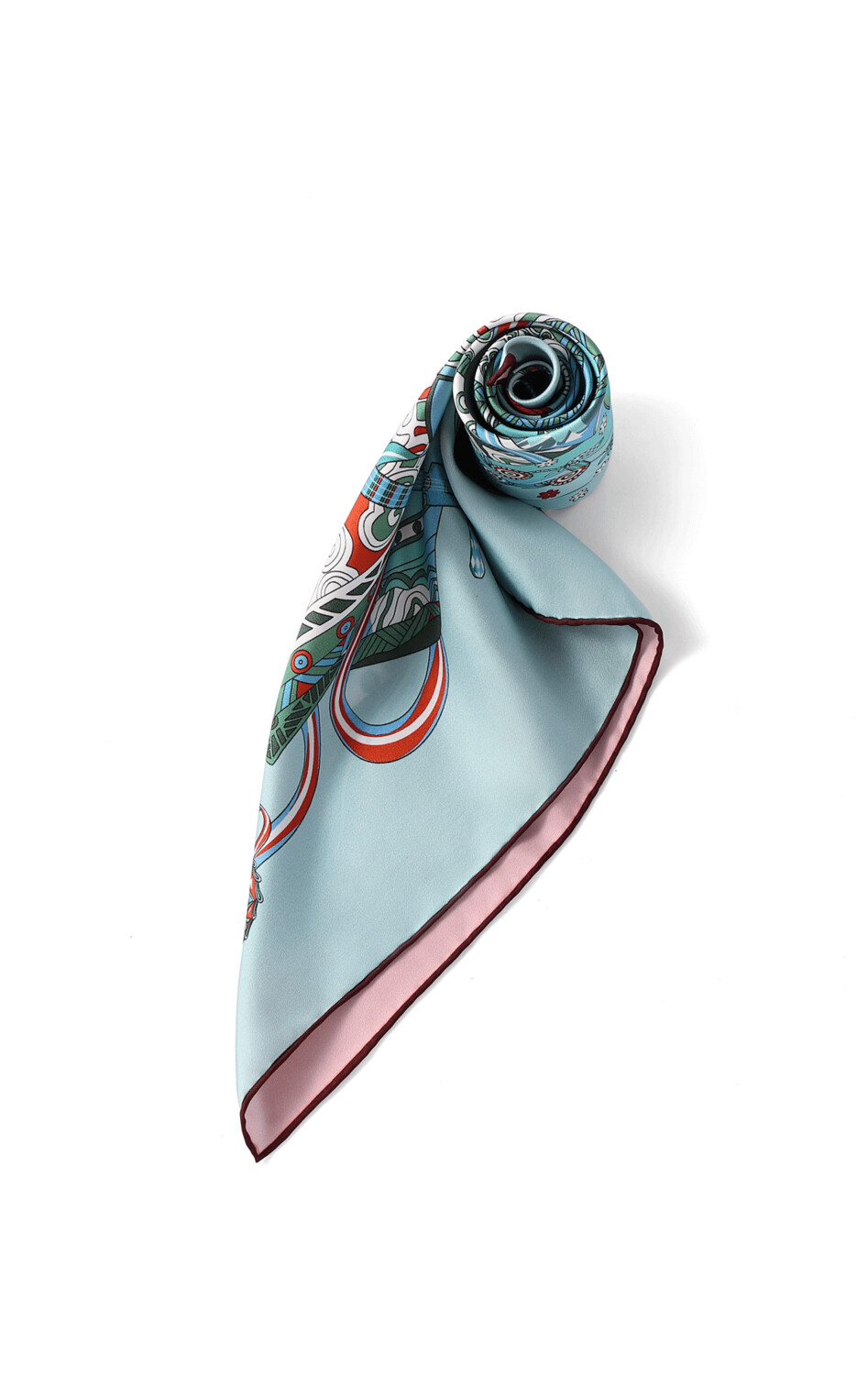 Scarf Chinese Instruments Pink/Blue