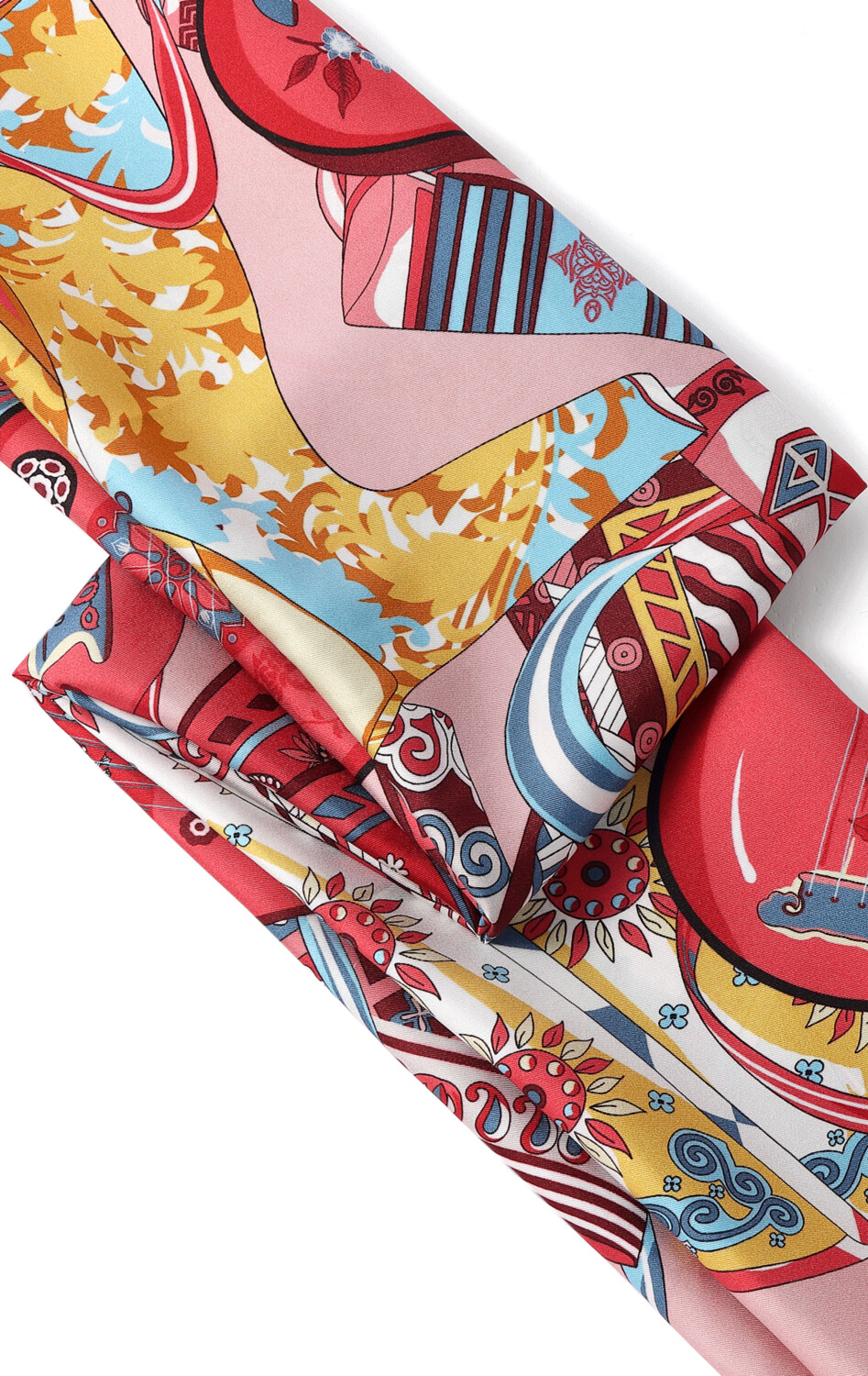 Scarf Chinese Instruments Pink/Blue