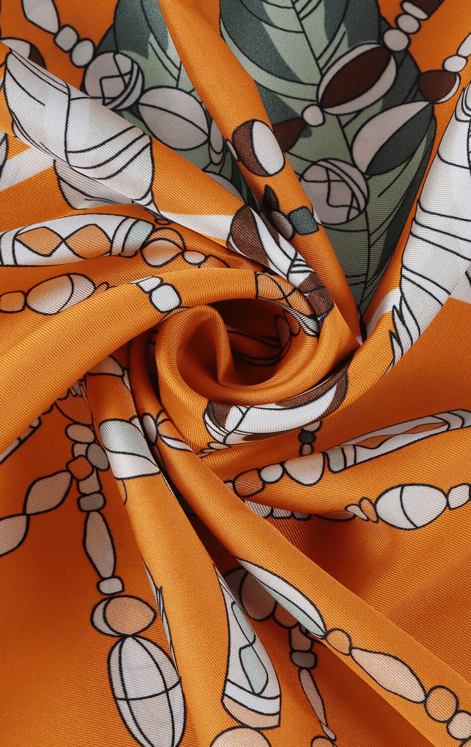 Scarf Bird's Feather Orange/Yellow