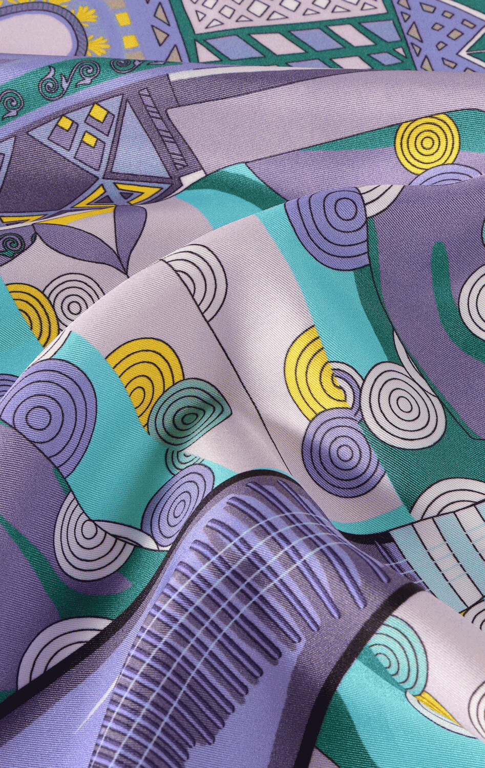 Scarf Chinese Instruments Purple/Blue