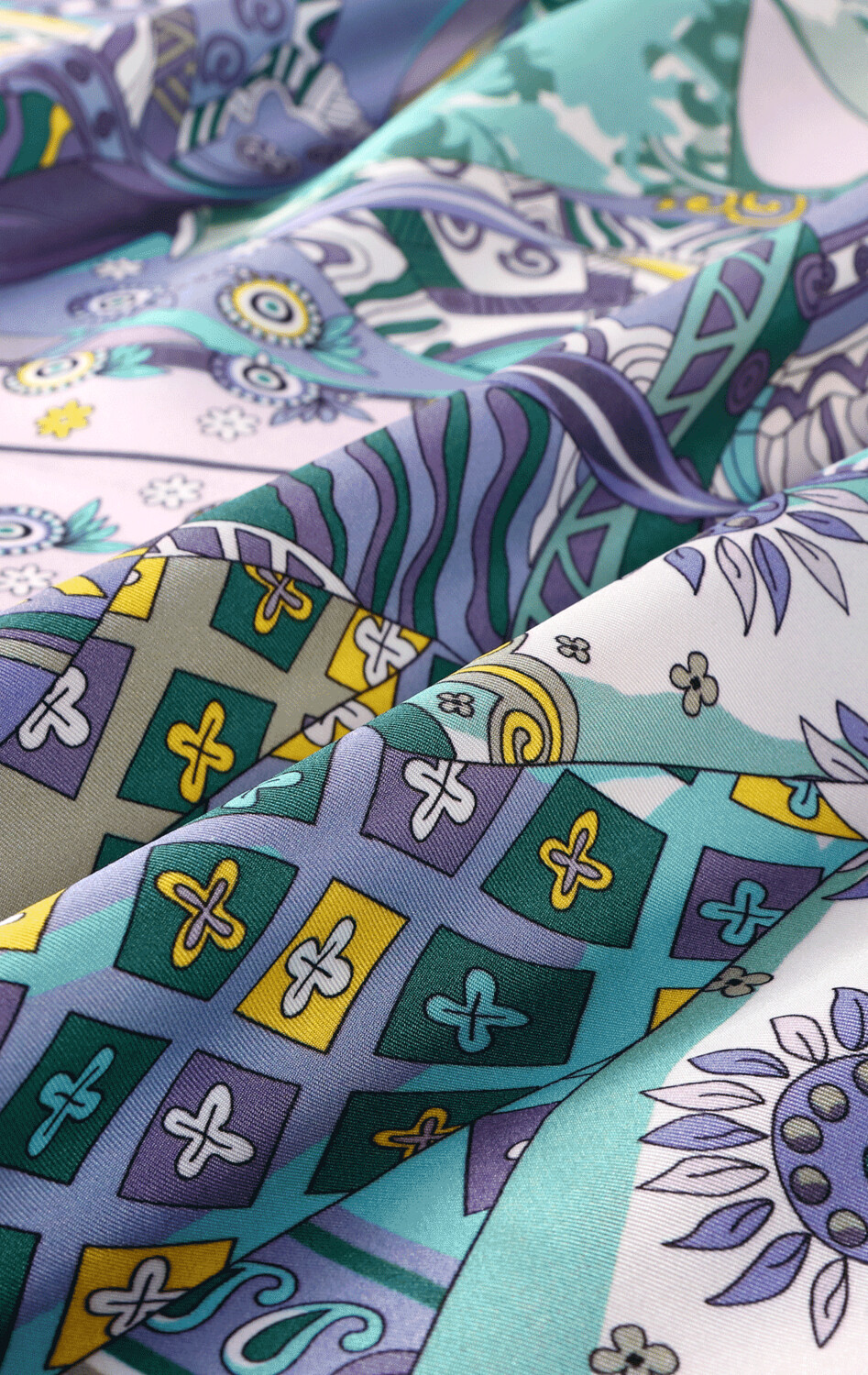 Scarf Chinese Instruments Purple/Blue