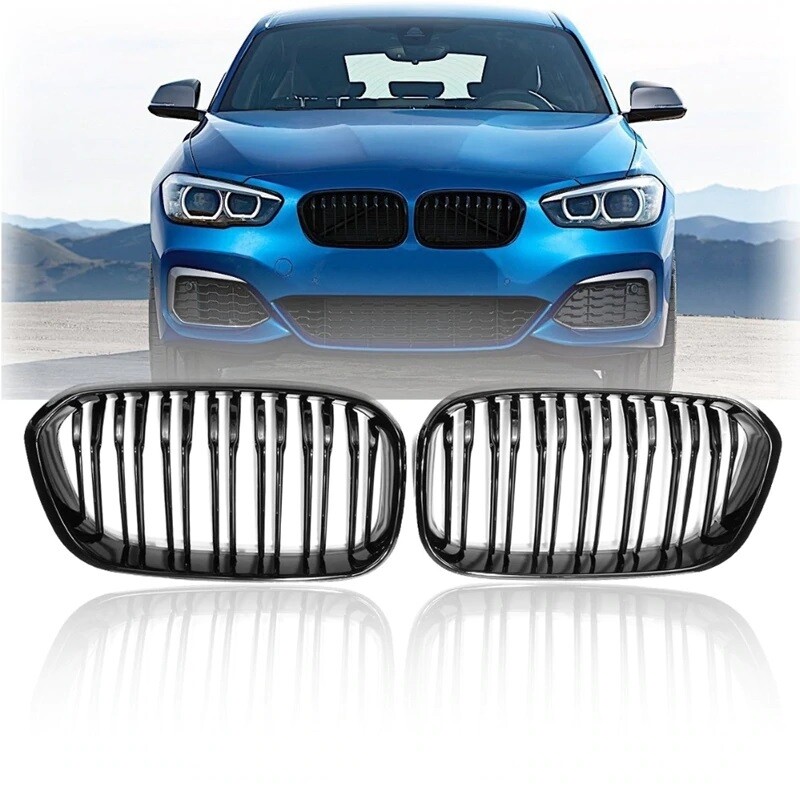 BMW 1 Series F20 F21 LCI GLOSS Black Kidney Grill