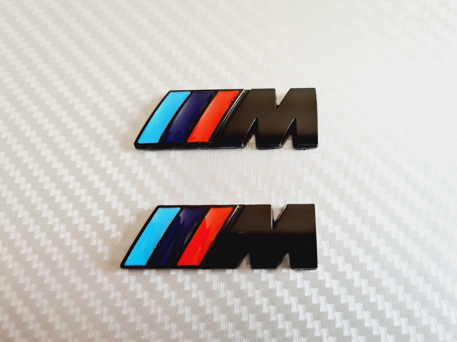BMW M Sport Wing Badge - Matte Black (Pair)
