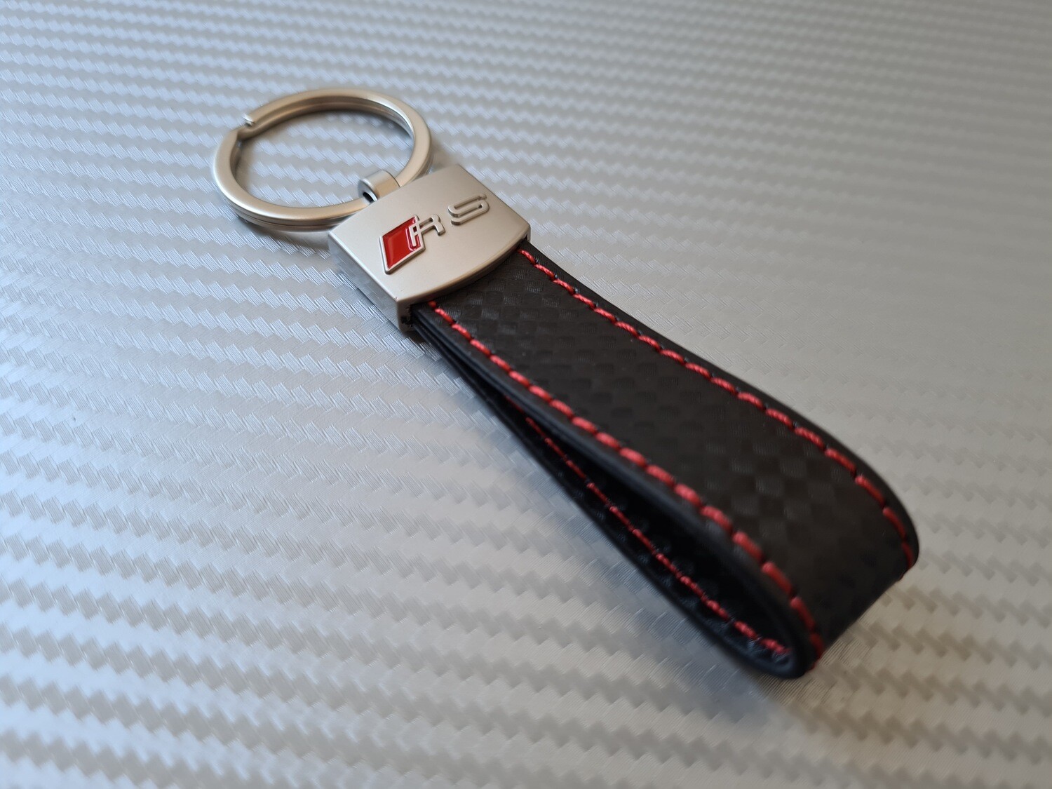 Audi RS3 RS4 RS5 Keyring - Carbon Edition