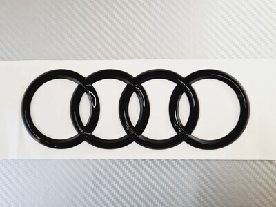 Audi Rear Badge - Gloss Black 192mm