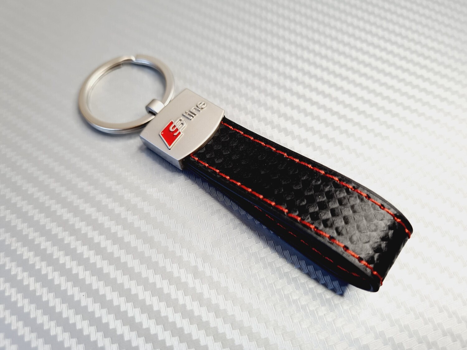 Audi S-Line Keyring - Carbon Edition