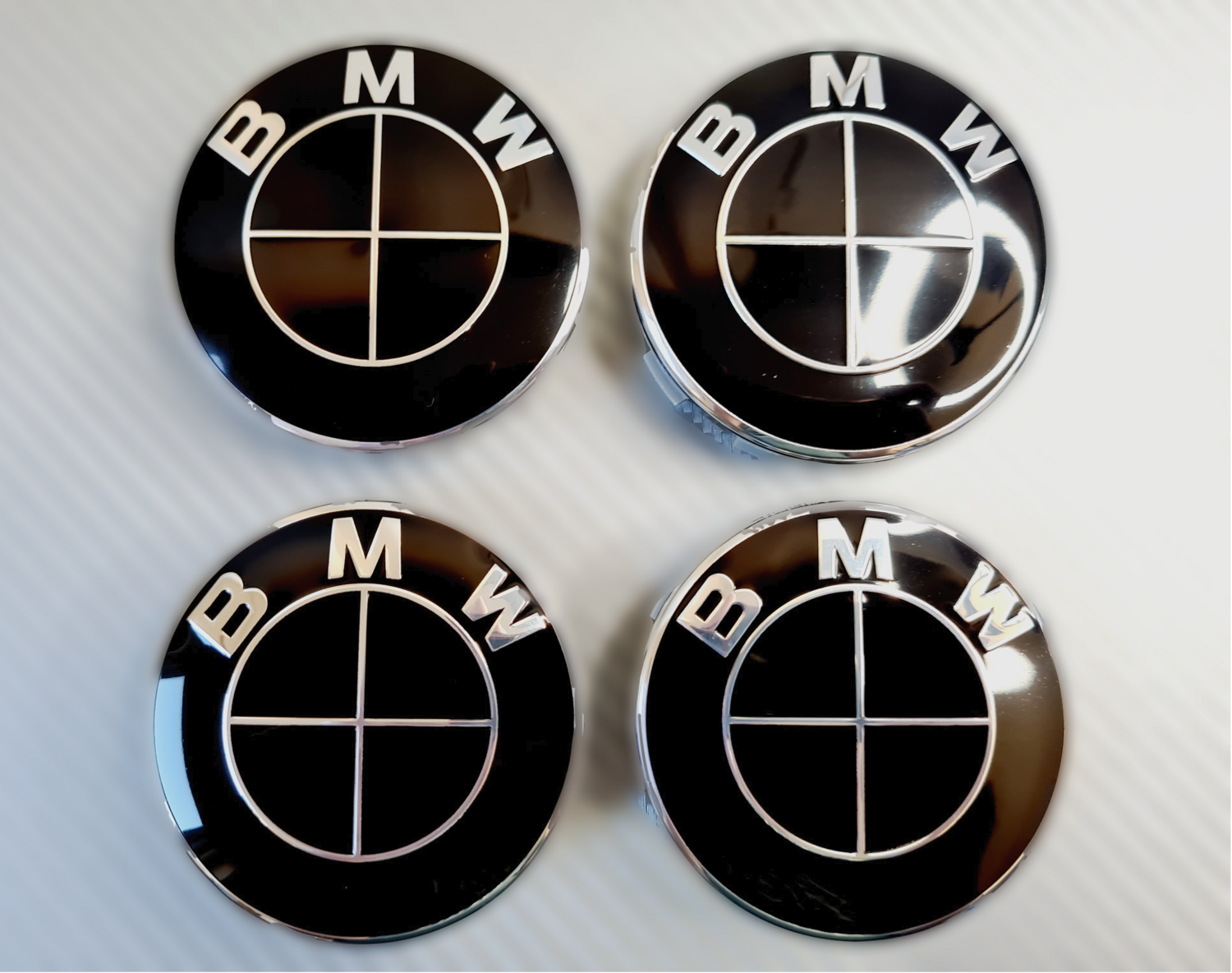 BMW Wheel Centre Caps (set of 4) Full Black