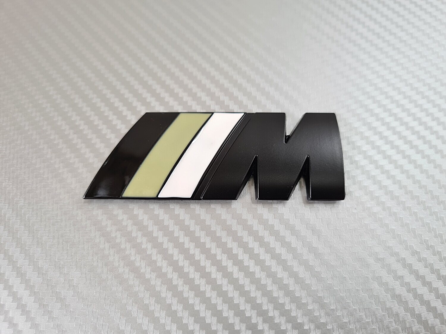 BMW M Sport Badge - Black/White - 83mm