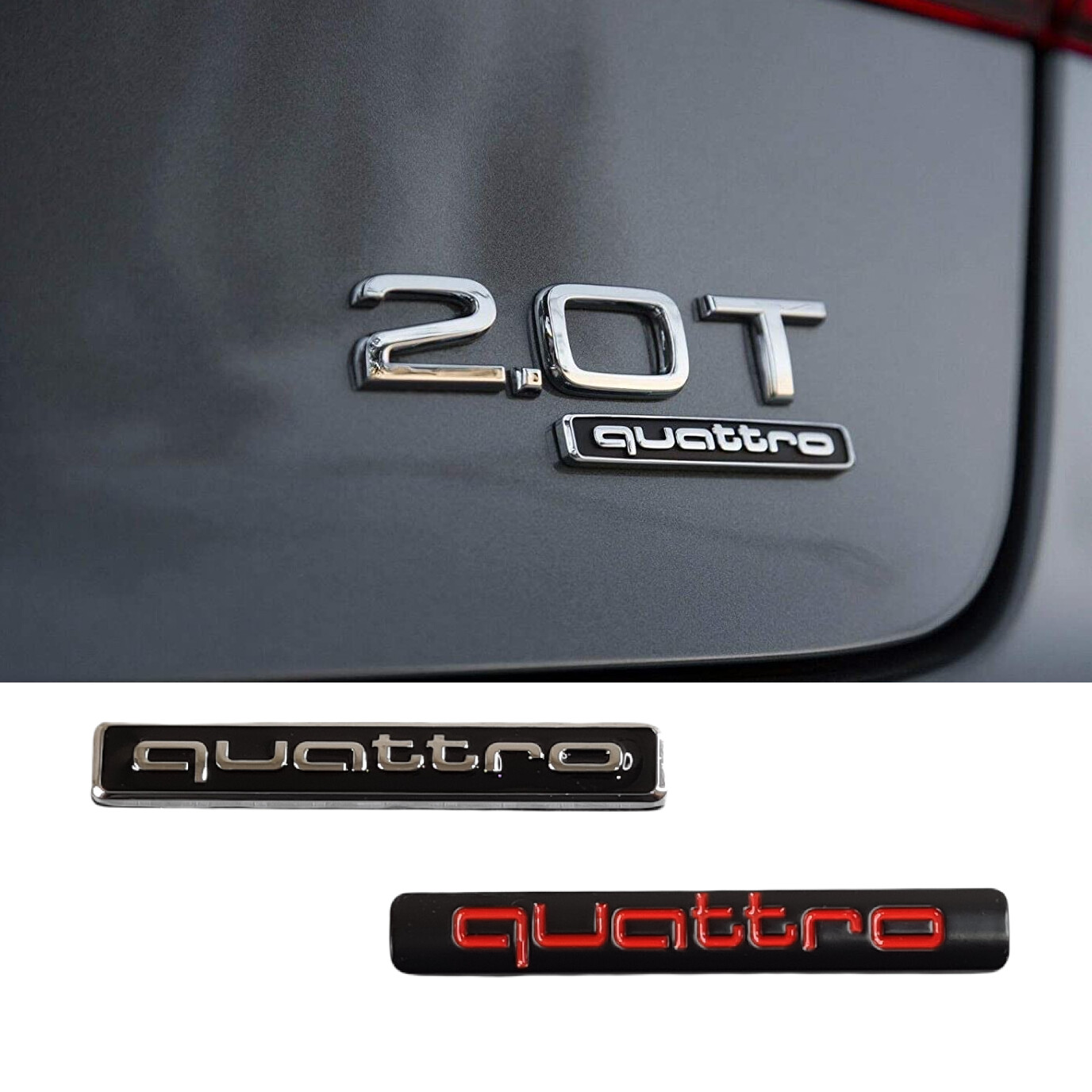 Quattro Rear Badge for Audi