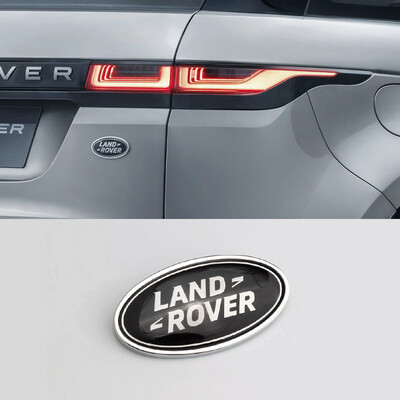 Land Rover Rear Badge Emblem - Black/Silver
