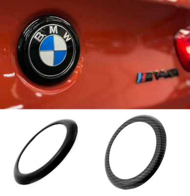 BMW 1 Series (F20/F21) Black/Carbon Fibre Badge Surround