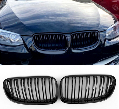 BMW 3 Series LCI Facelift E92/E93 Gloss Black Kidney Grill