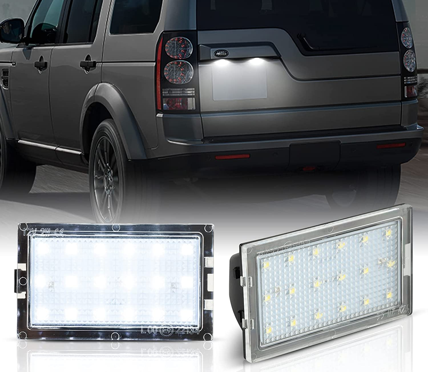 LED Number Plate Lights for Land Rover/Range Rover - LR3 LR4 L320