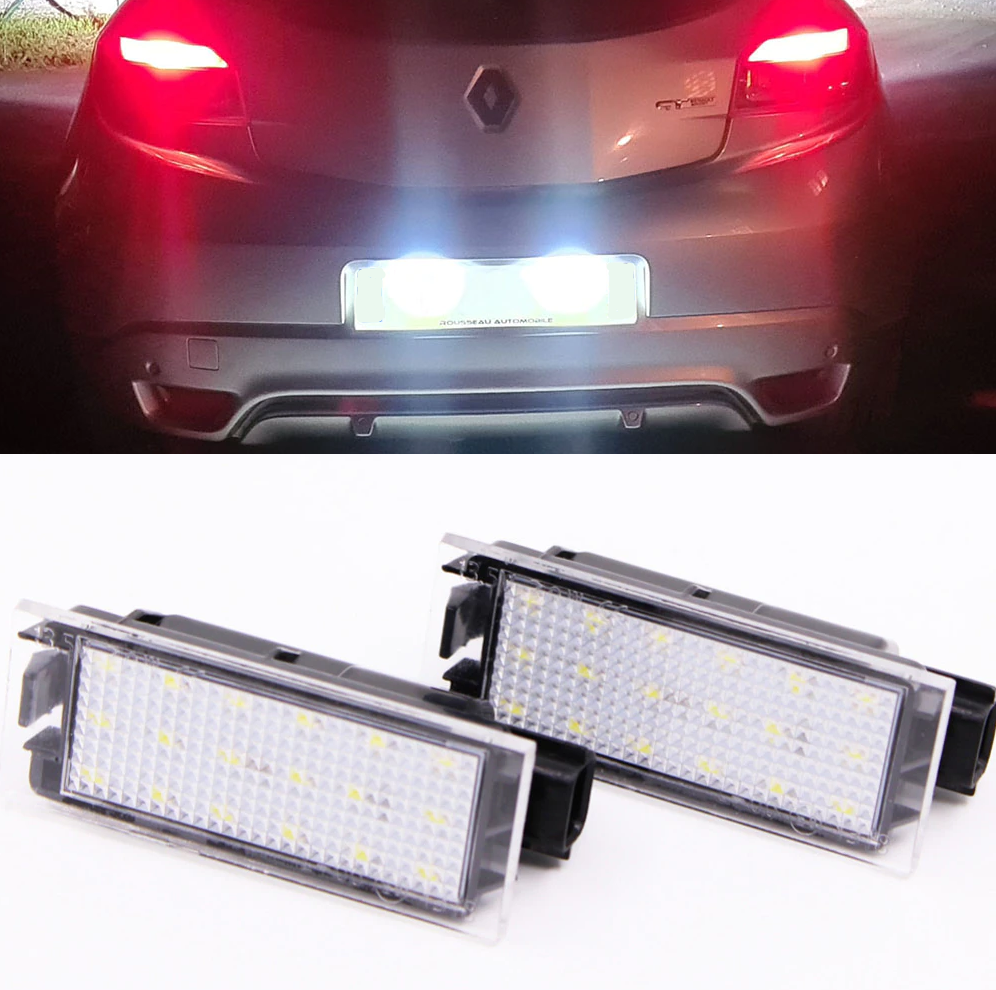 Renault LED Number Plate Lights - Clio Megane Laguna