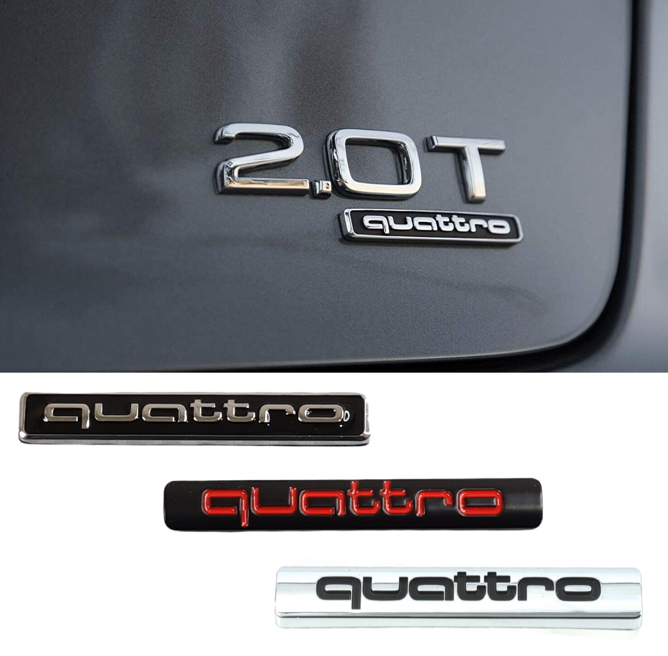 Quattro Rear Badge for Audi