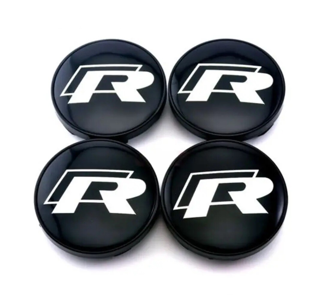 Volkswagen R (R-Line) Wheel Centre Caps - 65mm