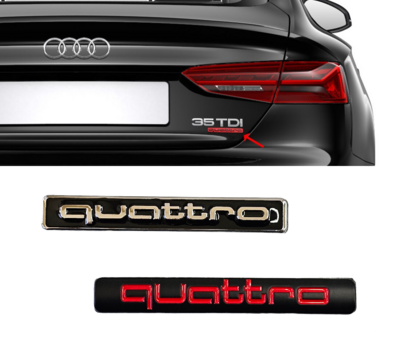 Audi Quattro Rear Badge 95mm