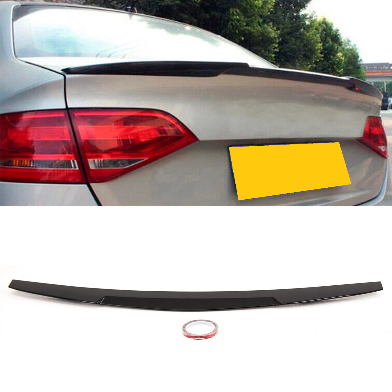 Audi A4 B8 Boot Spoiler - GLOSS BLACK