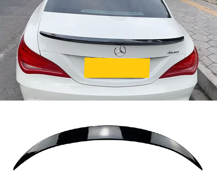 Mercedes CLA C117 W117 AMG Style Boot Spoiler - GLOSS BLACK
