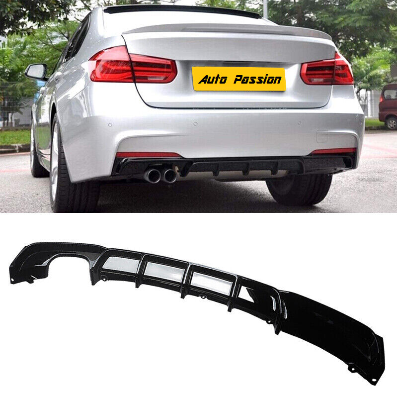 BMW F30 F31 M-Sport Rear Bumper Diffuser - Twin Exhaust
