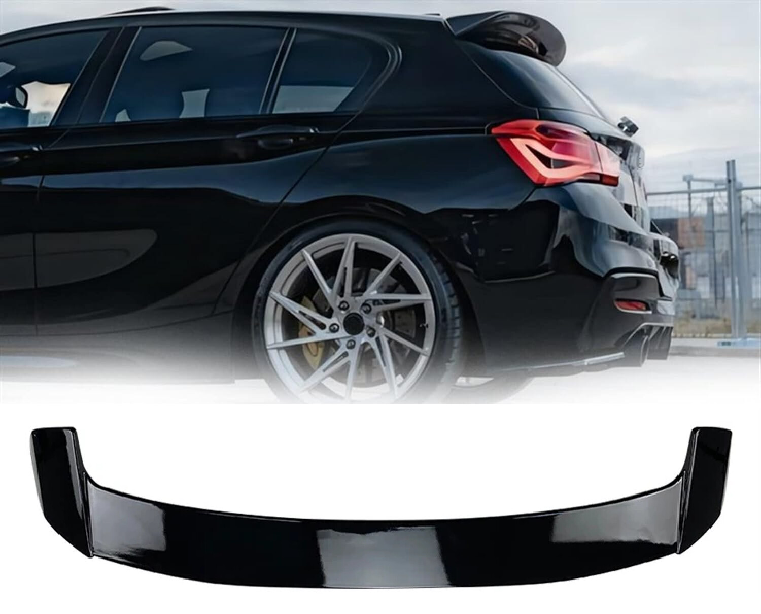 BMW F20 F21 M-Sport Rear Roof Spoiler - Gloss Black