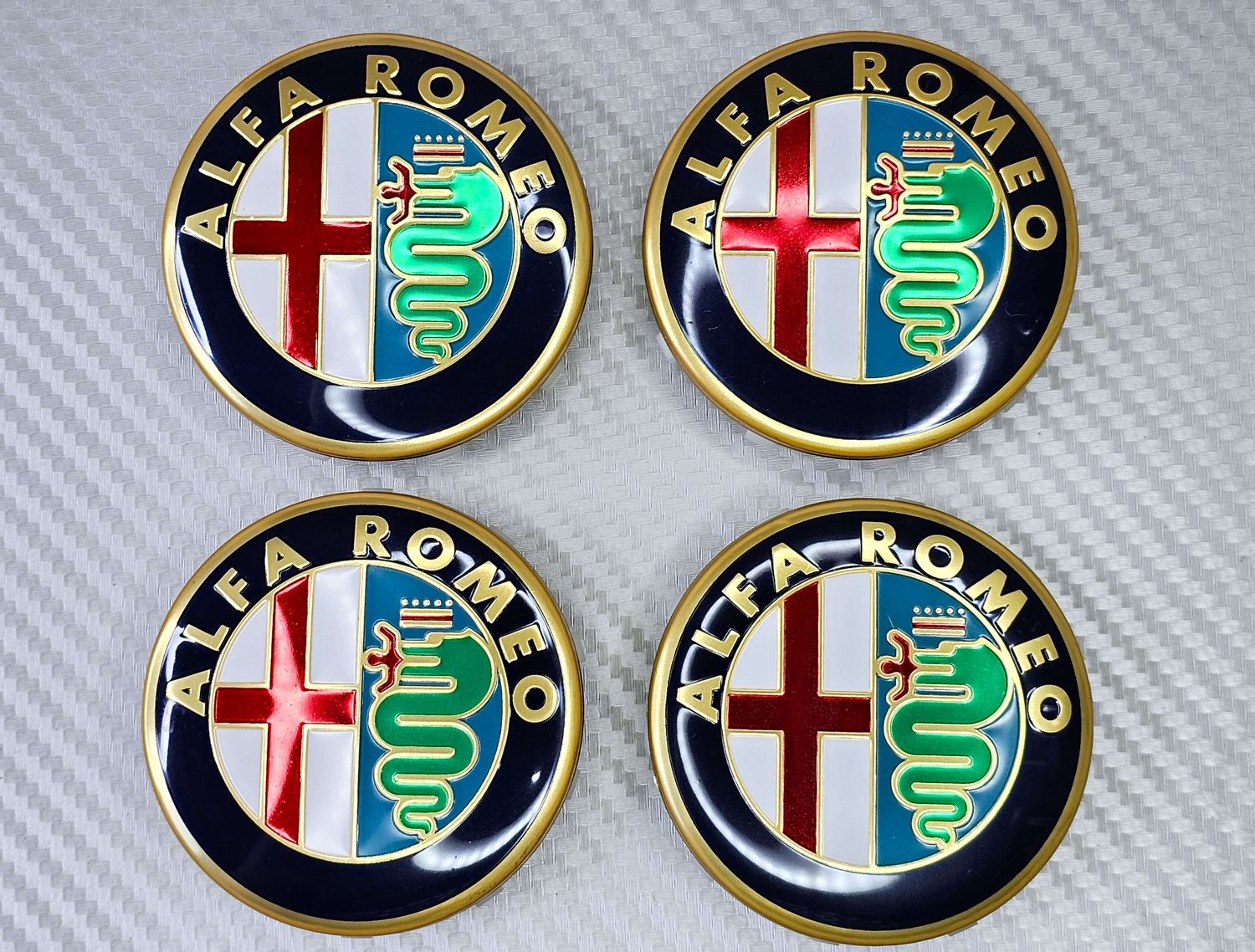 Alfa Romeo Wheel Centre Caps - Set of 4