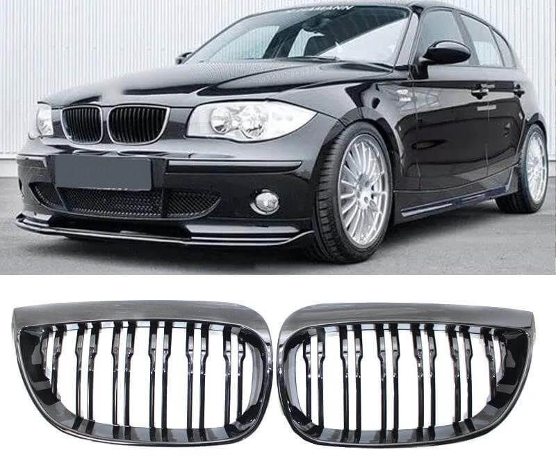 BMW 1 Series (Pre-facelift) Gloss Black Kidney Grille - E81 E87