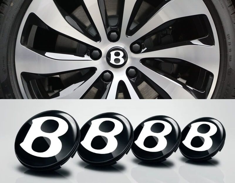 Bentley Wheel Centre Caps  (Set of 4) - 68mm