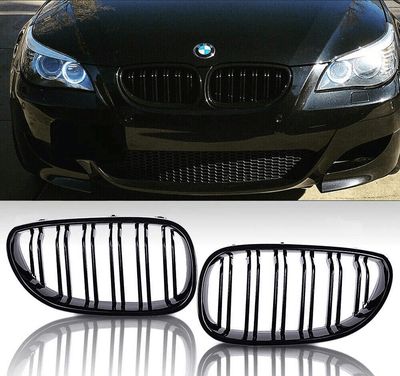 BMW 5 Series E60/E61 Gloss Black Kidney Grill