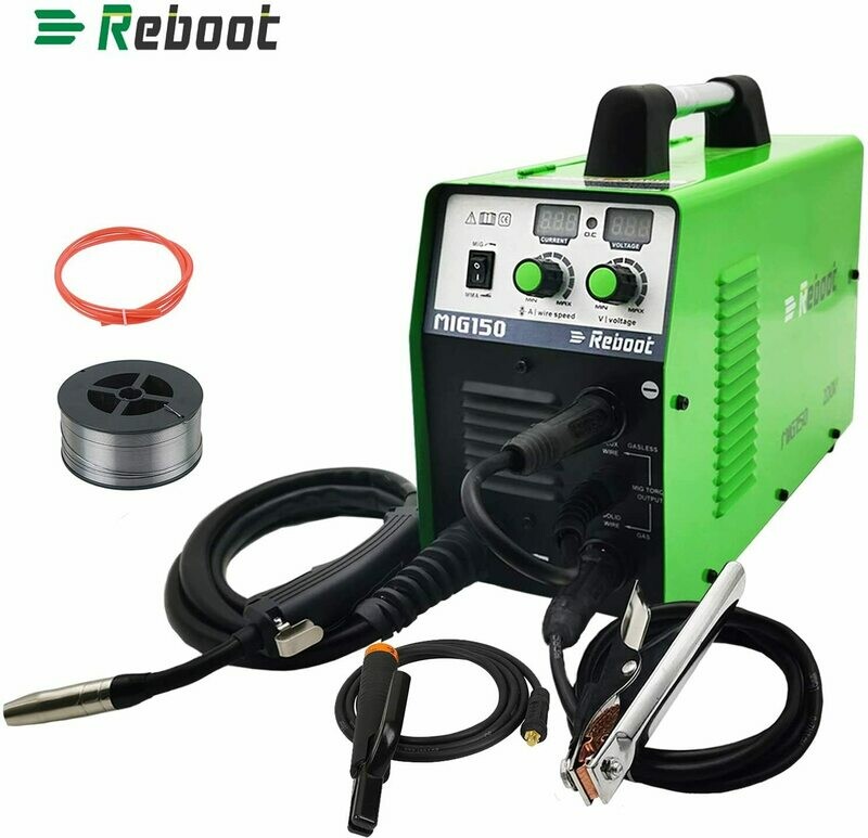REBOOT MIG-150 Schweißgeräte 220V Dual Voltage Welder Gas IGBT MIG Inverter Schweißgerät MAG IGBT