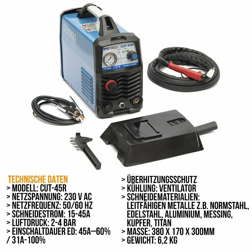 IPOTOOLS CUT-45R – Plasmaschneider IGBT / HF