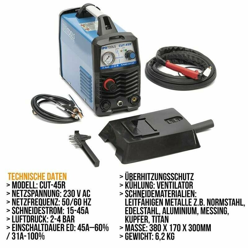 IPOTOOLS CUT-45R – Plasmaschneider IGBT / HF