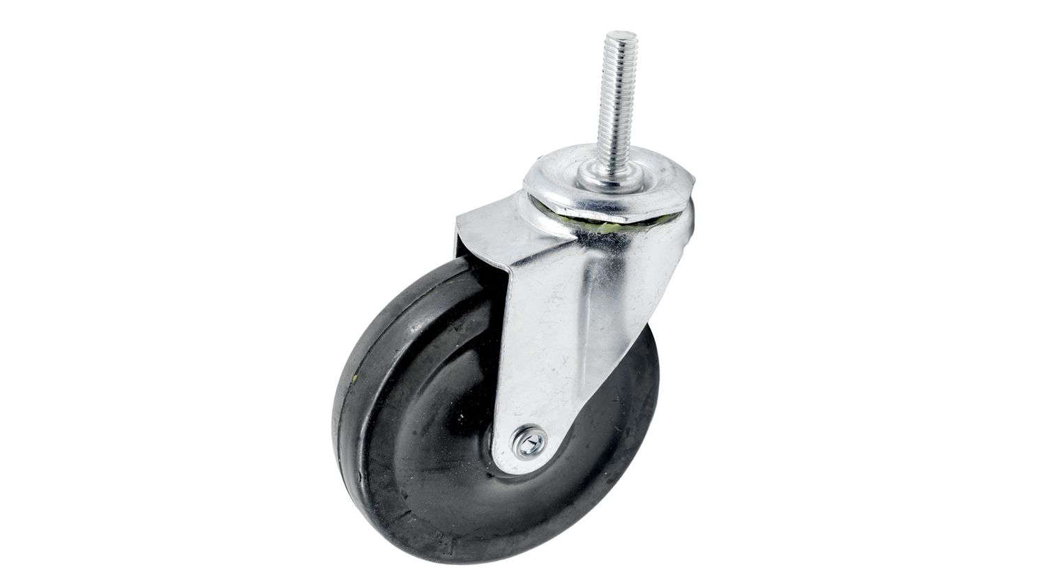 4" Caster - Black - 3/8" Stem
