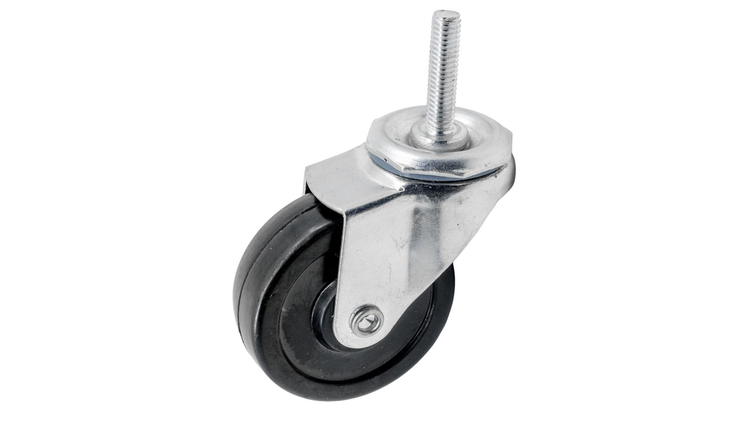 3" Caster - Black - 3/8" Stem