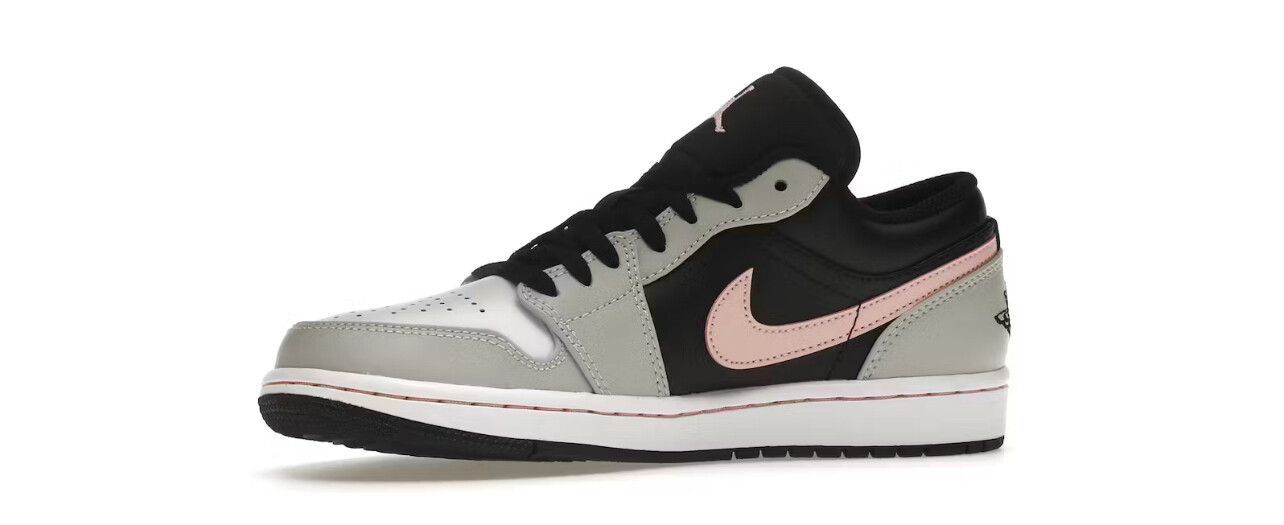 Air Jordan 1 Low Black Grey Pink