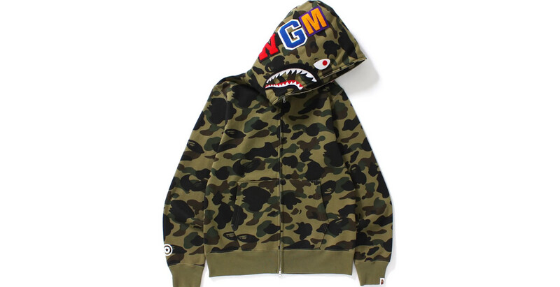 Bape Multi Shark Full Zip Camo