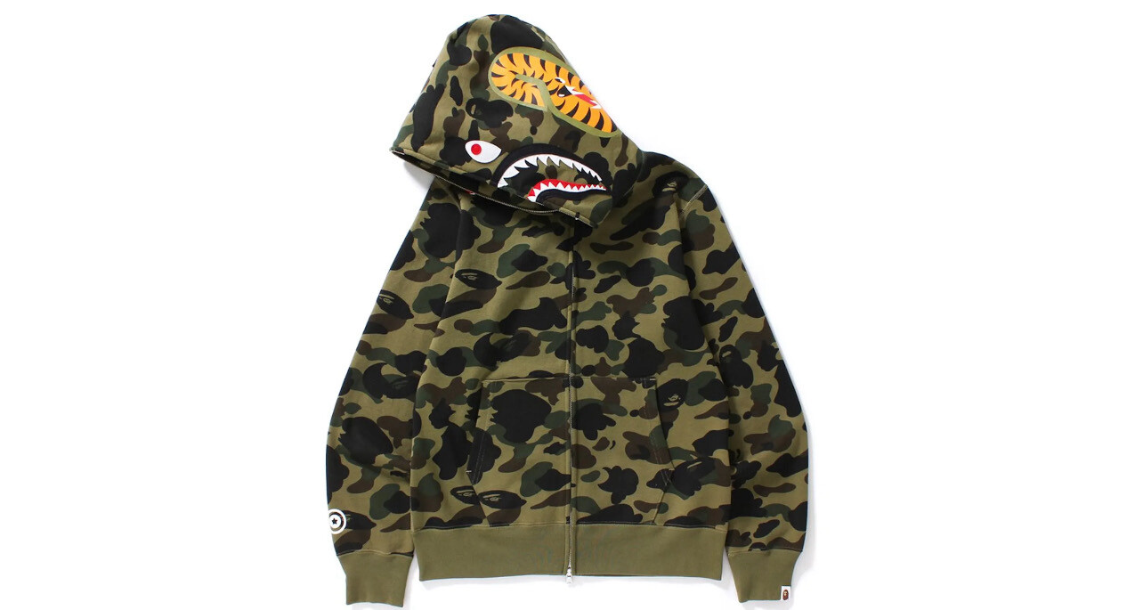Bape Multi Shark Full Zip Camo